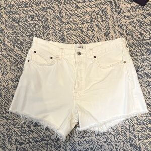 AGolde Parker Long Short Size 30 in Panna Cotta